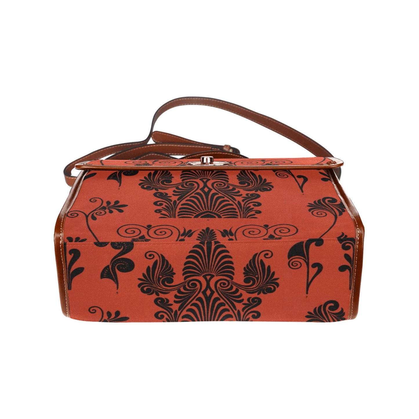 Elegant Waterproof Canvas Bag-Brown (All Over Print) (1641)