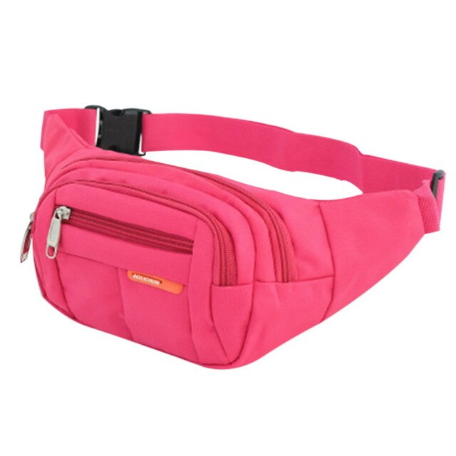 6 Colors Unisex Waist  Men Women Bum Bag Travelling Phone Money Pouch Banana Bags Female Belt Bags