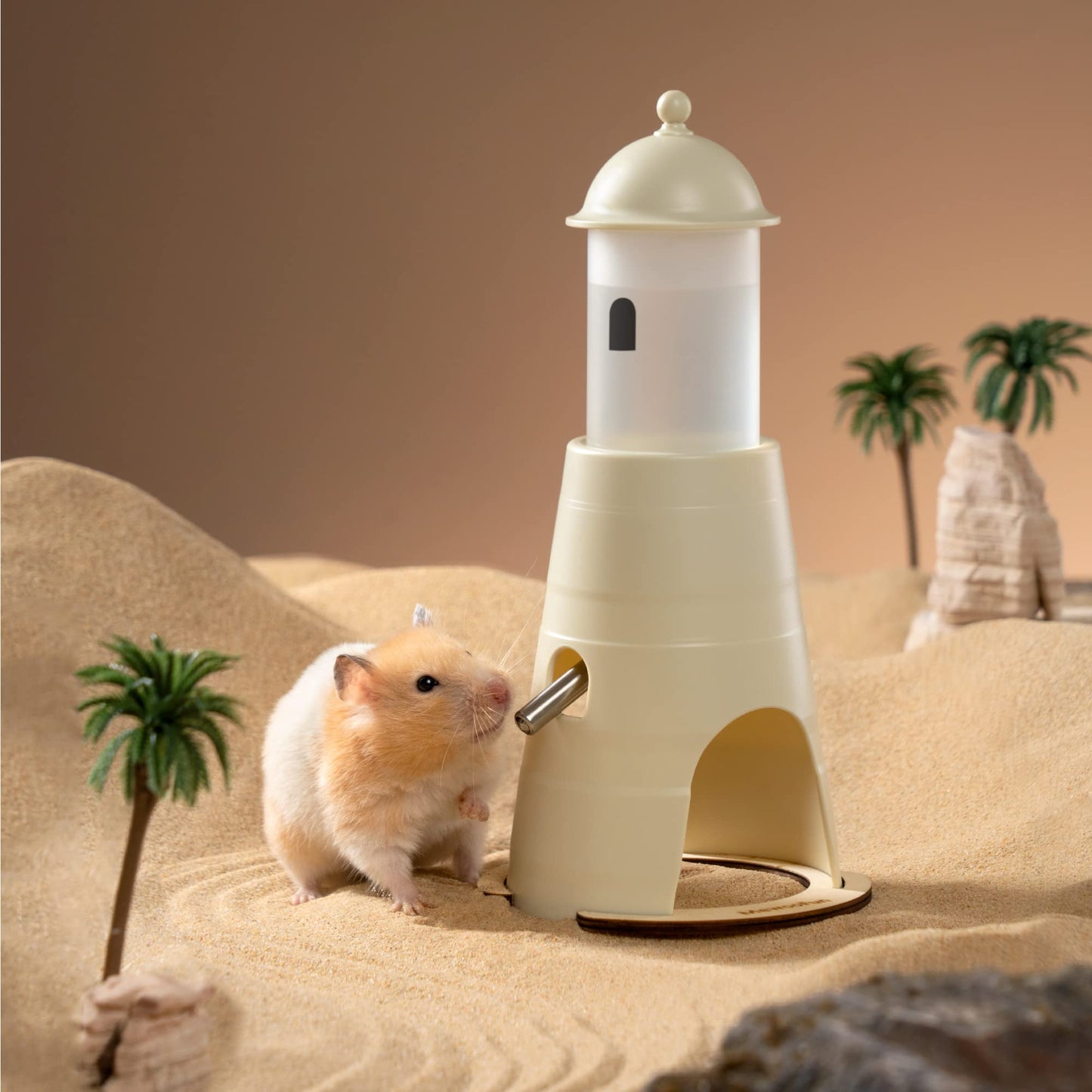 MEWOOFUN Hamster Water Bottle With Stand & Hideout Space 150ml Convenient And Comfortable Solution For Dwarf Hamsters Gerbil