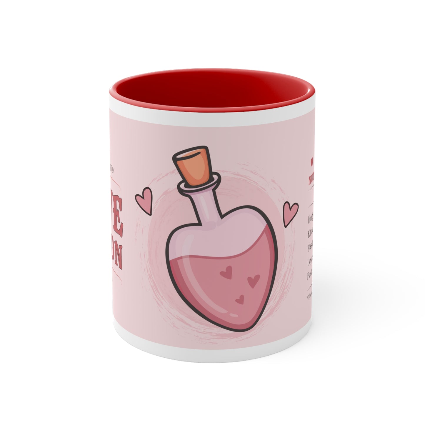 Valentines Day Love Potion Accent Coffee Mug, 11oz