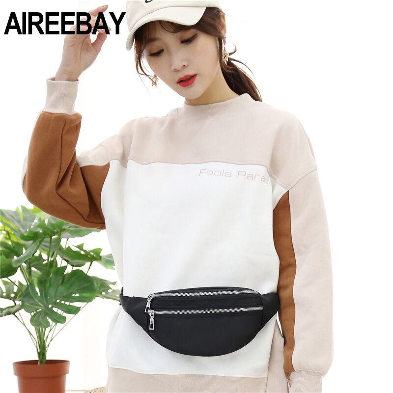 AIREEBAY New Waterproof Fanny Pack for Women - Fashionable Waist Bags, Bum Bag for Travel | Unisex Crossbody Chest Hip Bag