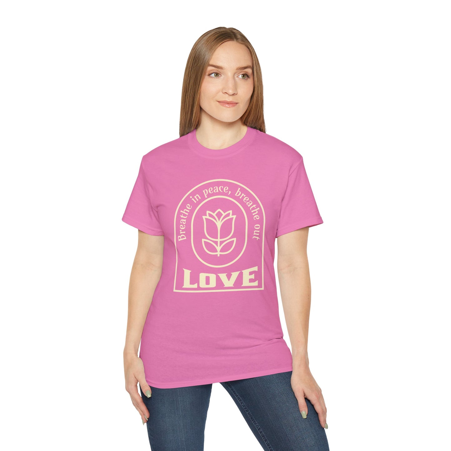 Breathe in Peace, Breathe out Love Unisex Ultra Cotton Tee Good Vibes T-Shirt