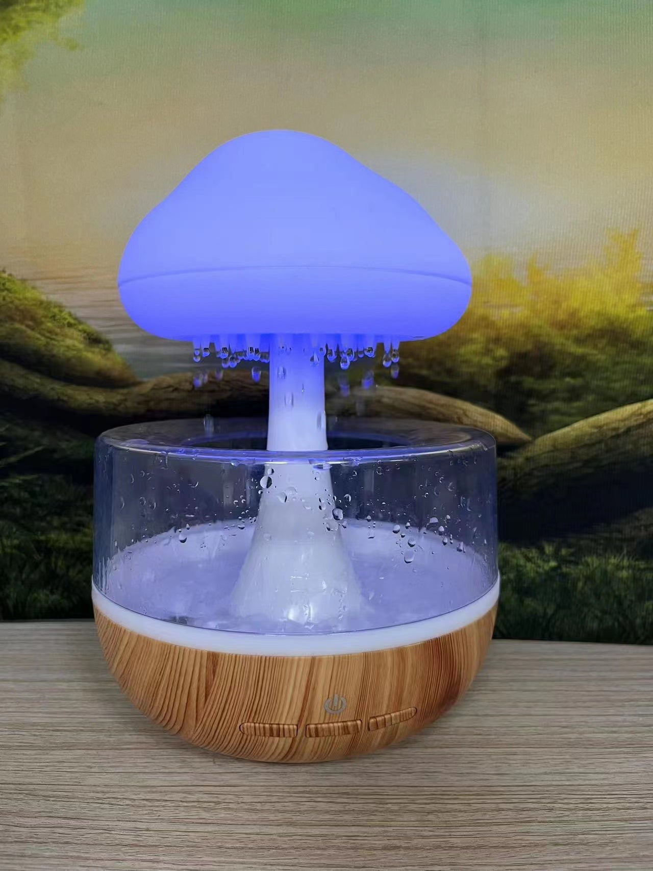 Wholesale Raining Cloud Aroma  Lamp Aromatherapy Essential Oil Diffuser Micro Humidifier Raining Cloud Night Light