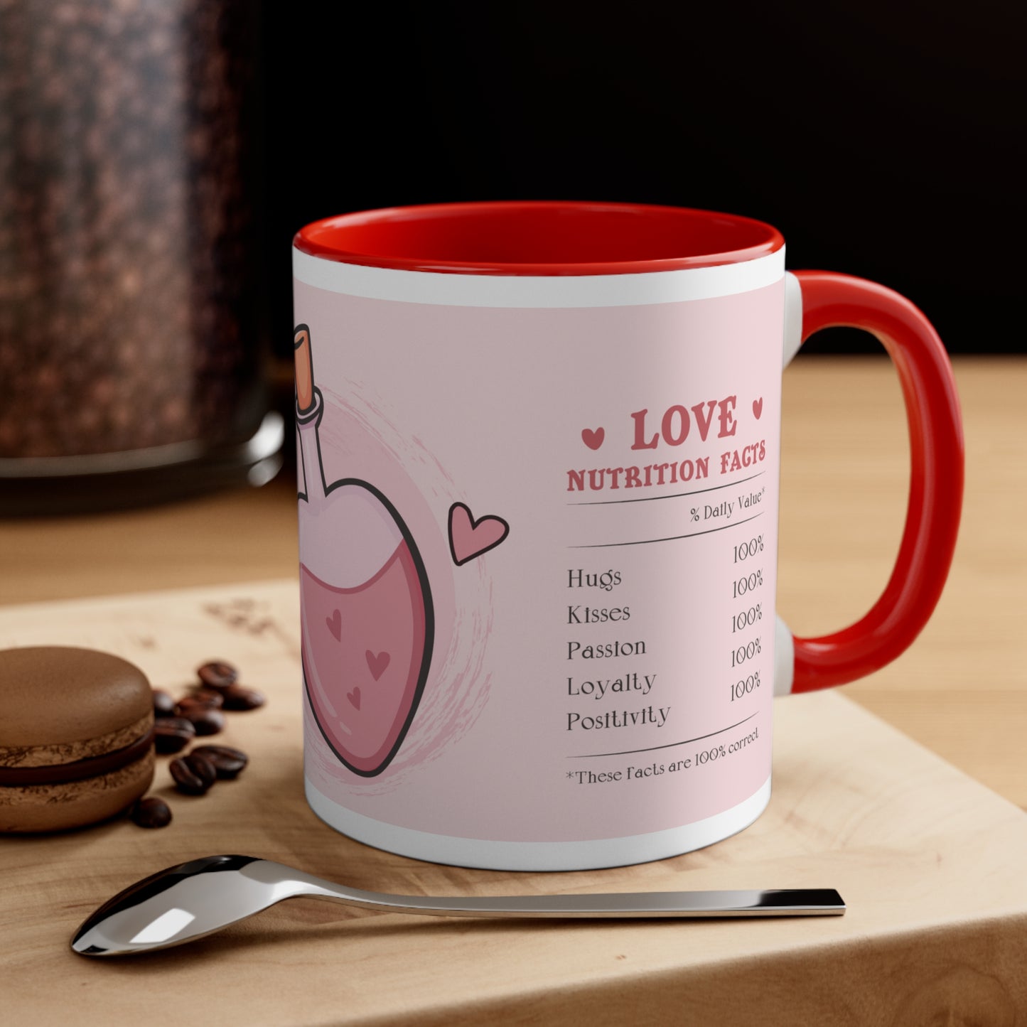 Valentines Day Love Potion Accent Coffee Mug, 11oz