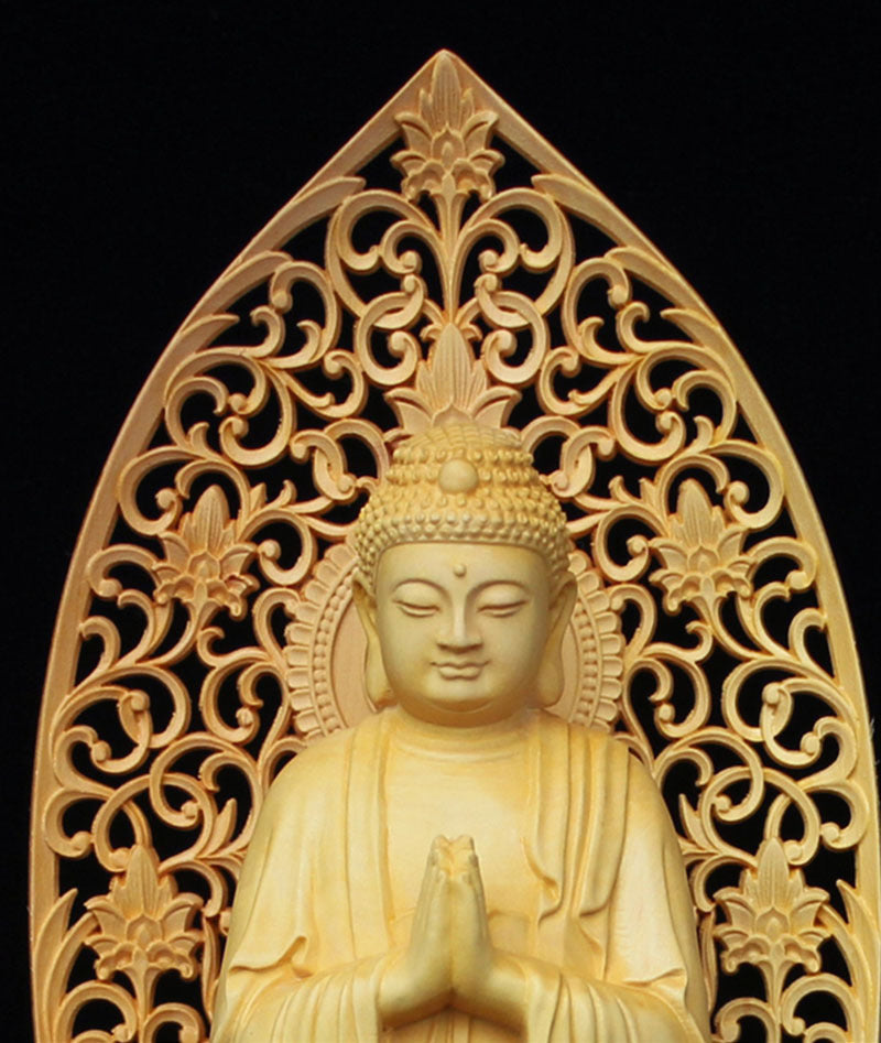 Wood Carving Buddha Figure Carving Masterpiece