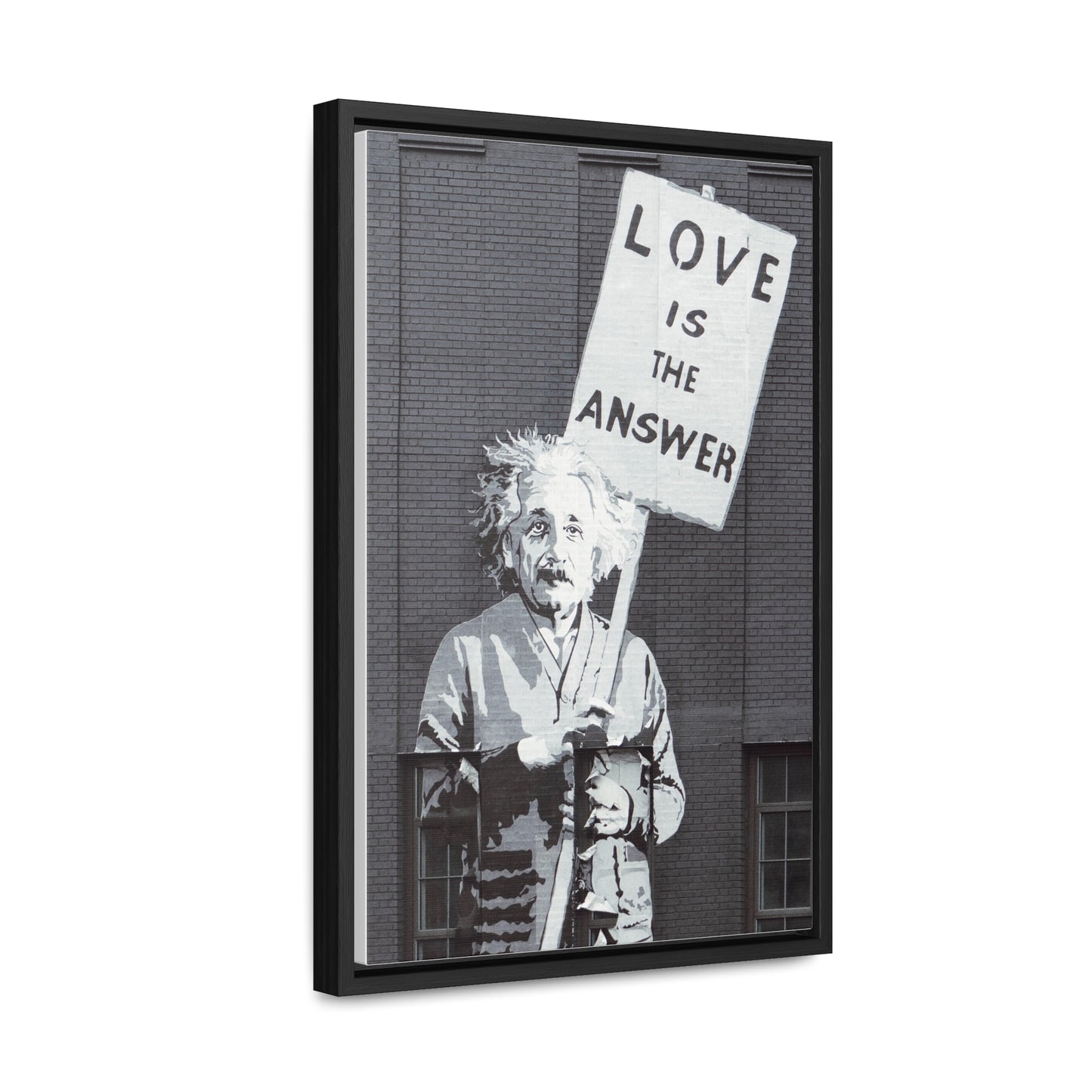 Gallery Canvas Wraps, Vertical Frame Einstein Love Is The Answer