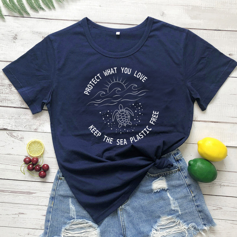 Make a Statement With Our Protect Ocean T-shirt