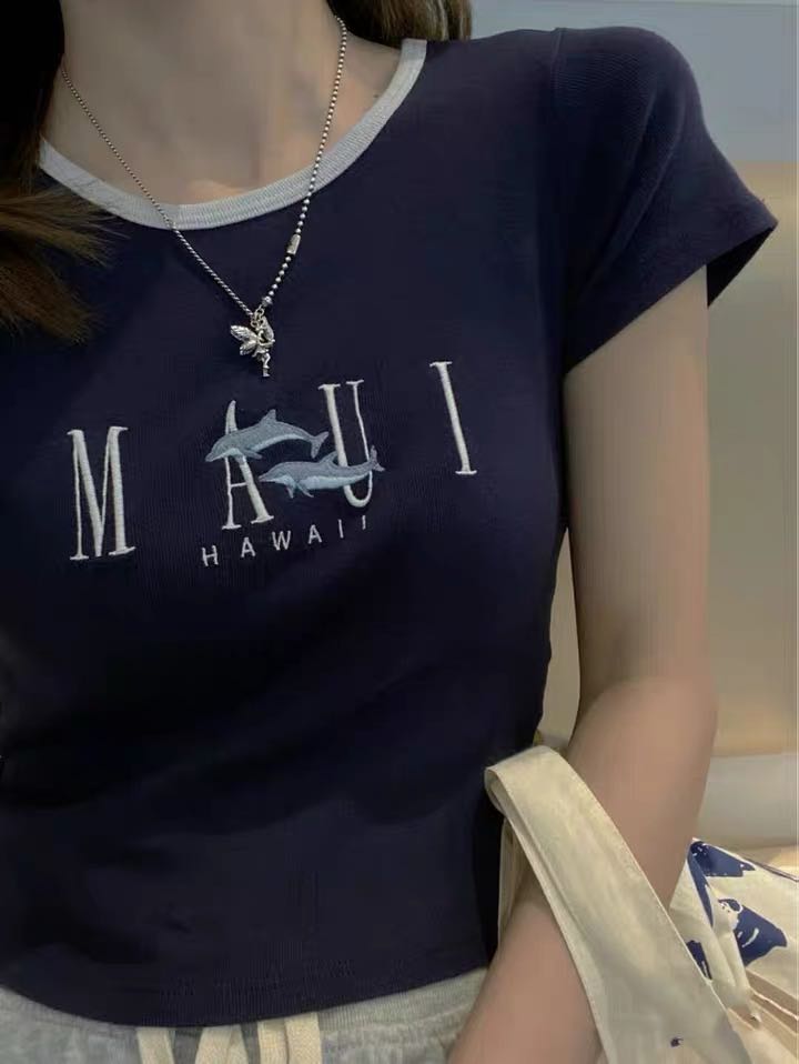 Short Maui Dolphin T-Shirt For Girls