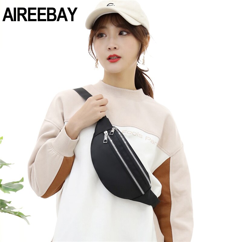 AIREEBAY New Waterproof Fanny Pack for Women - Fashionable Waist Bags, Bum Bag for Travel | Unisex Crossbody Chest Hip Bag