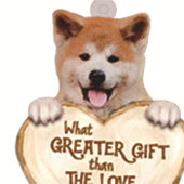 Love Dog Acrylic Key Ring Pendant - Many Dog Breeds Available