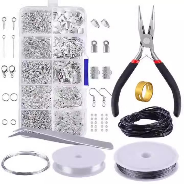 10 Grid Jewelry Accessories Combination Set Jewelry Entry Set DIY Jewelry Accessories Material Pack