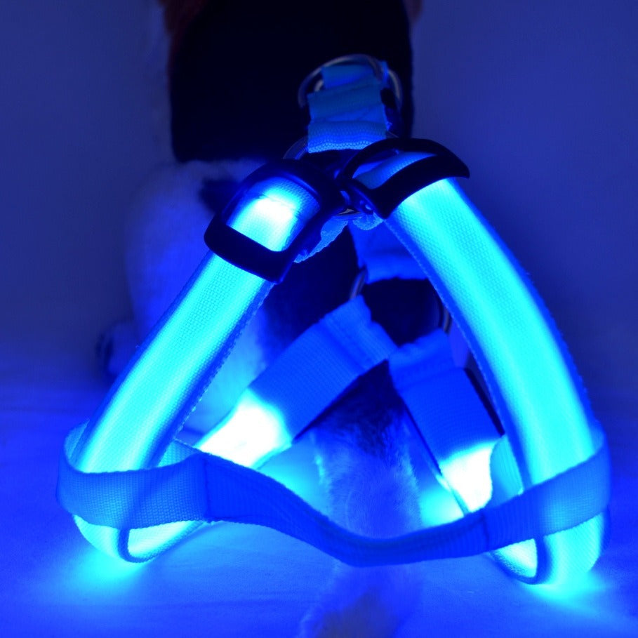 Led Luminescent Dog Chest Strap, Medium and Large Dog Luminous Dog Rope, Dog Chest Strap, Pet Products