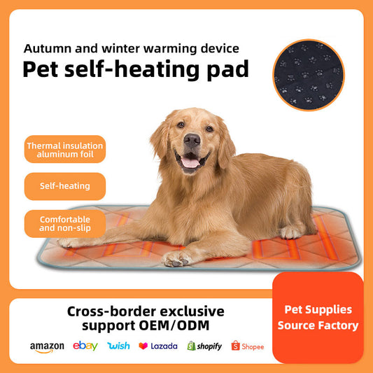 New Self Heating Pet Mat Cat and Dog Pet Cushion Warm Pet Products Aluminum Foil Mat Can Be Removed and Washed