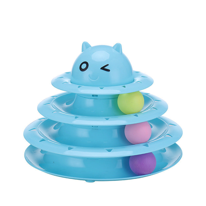 Color Cat Toy Cat Toy Three-layer Round