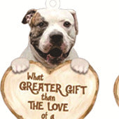 Love Dog Acrylic Key Ring Pendant - Many Dog Breeds Available