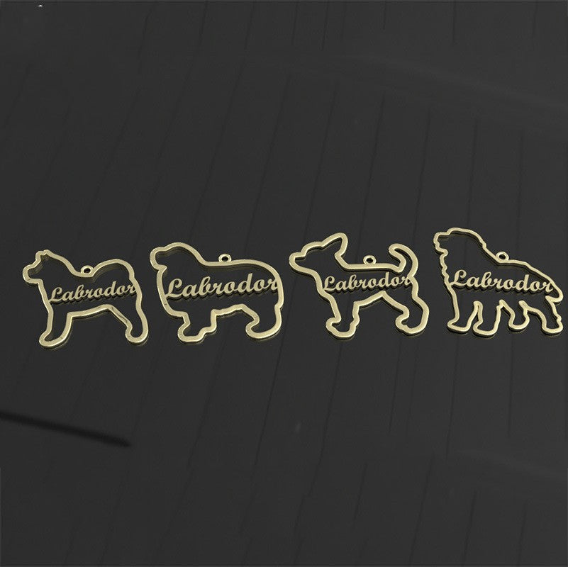 Personalized European And American Dog Races Names Necklace For Women