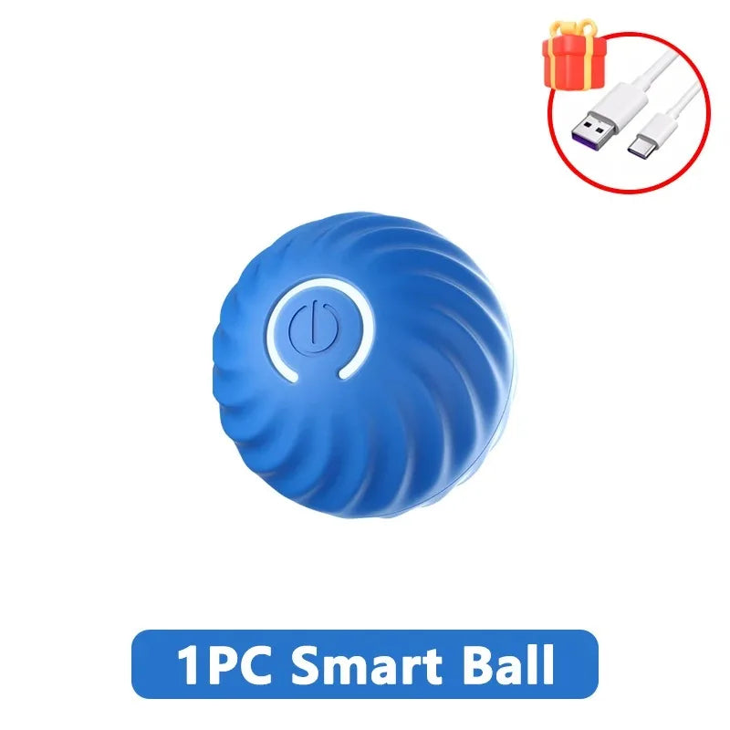 Smart Dog Toy Ball for Dogs Electronic Interactive Pet Products Training Plush Automatic Jump Roll Ball Rechargeable