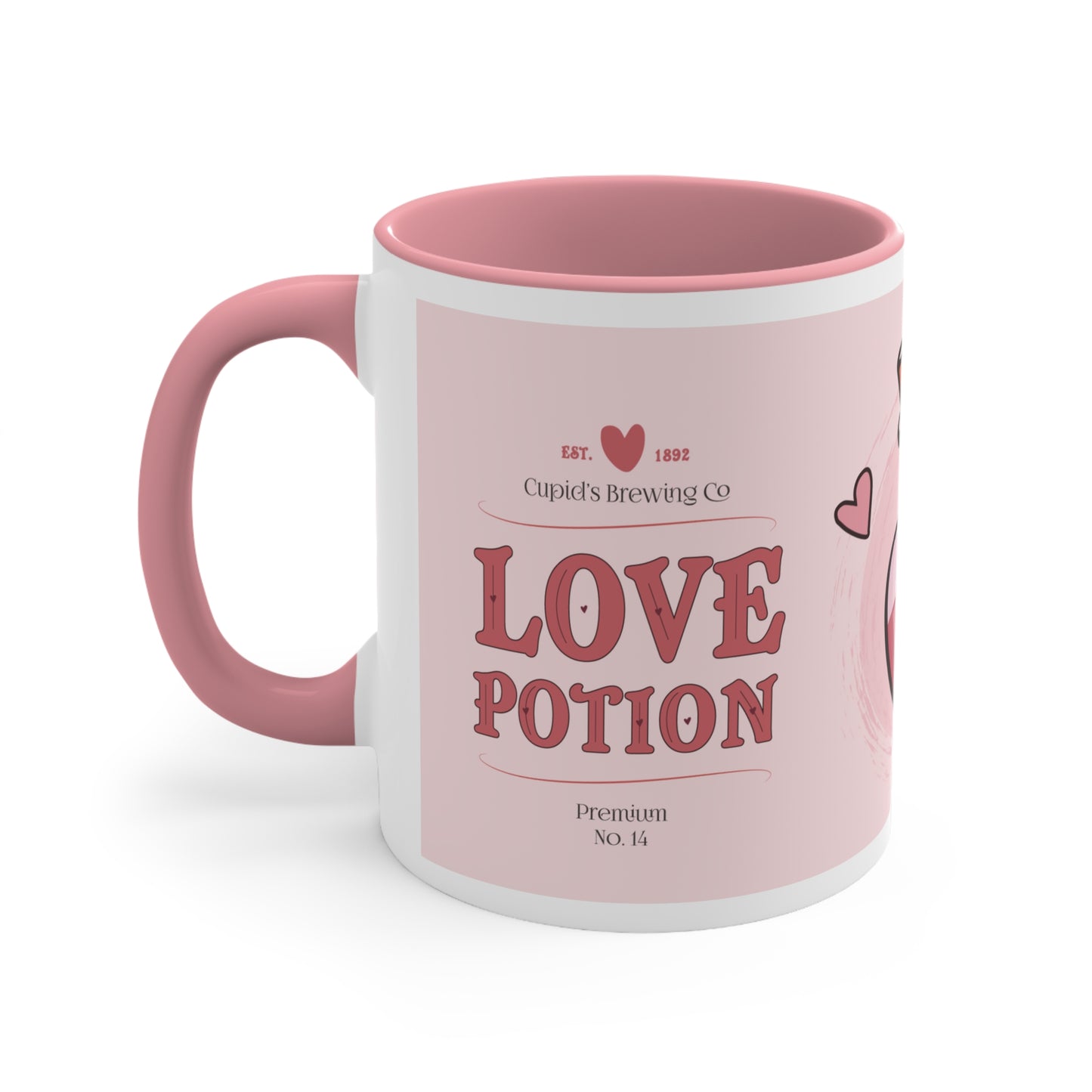 Valentines Day Love Potion Accent Coffee Mug, 11oz