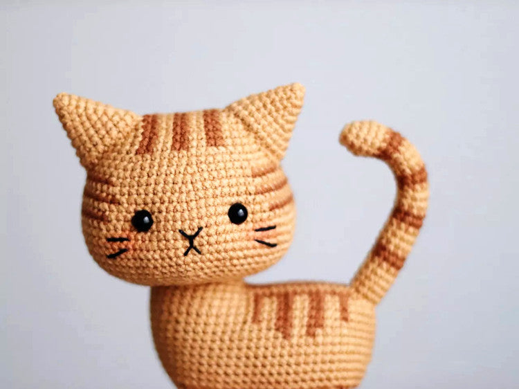 Yarn Crochet Cute Little Cat Material Bag