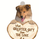 Love Dog Acrylic Key Ring Pendant - Many Dog Breeds Available