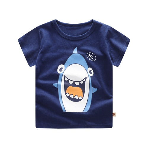 Baby Boys Clothing Sets Baseball Uniform 2pcs/Set  Baby Girls Clothes Cartoon Blue Whale Short Sleeve Infant Cotton Underwear