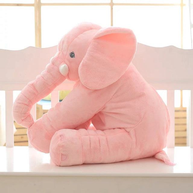 40CM 60CM 5 Colors Long Nose Plush Elephant Toy Lumbar Elephant Pillow Baby Appress Doll Bed Cushion Kids Toy Gift For Girl