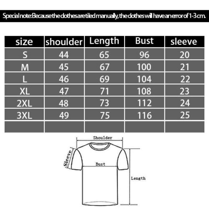 Viking Symbol Digital Printing Casual Round Neck Short Sleeves T-Shirt