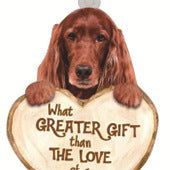 Love Dog Acrylic Key Ring Pendant - Many Dog Breeds Available