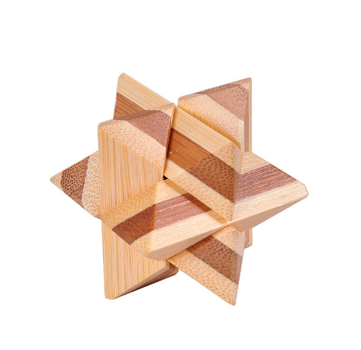 Intellectual Toy Kongming Lock Irregular Wooden Toys Simple and Small Decoration