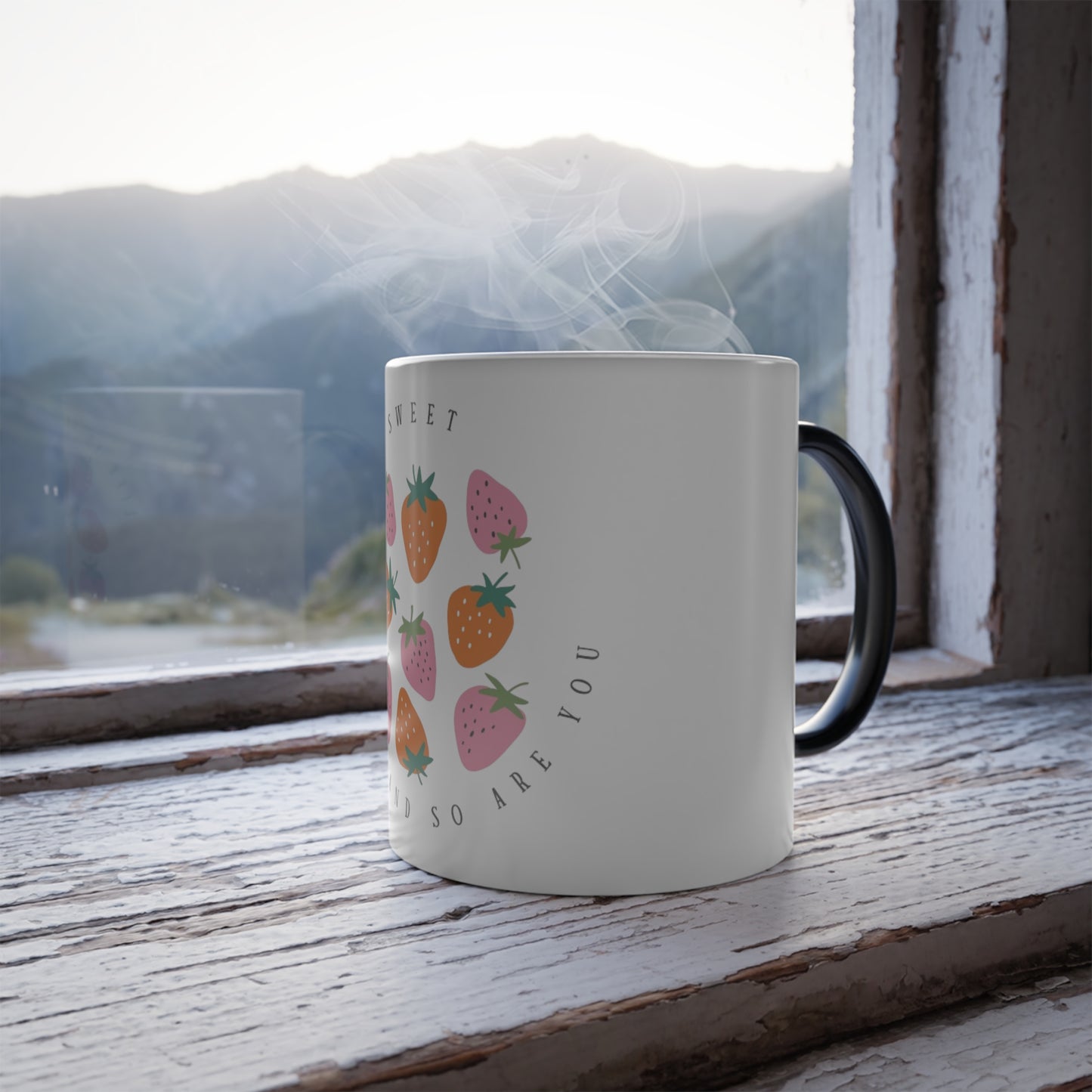 Color Morphing Mug, 11oz  Reveals A Positive Message When It Gets Warm