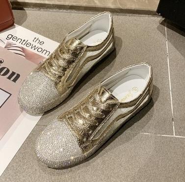 Bling Rhinestone Sneakers: Elevate Your Streetwear Style!