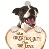 Love Dog Acrylic Key Ring Pendant - Many Dog Breeds Available