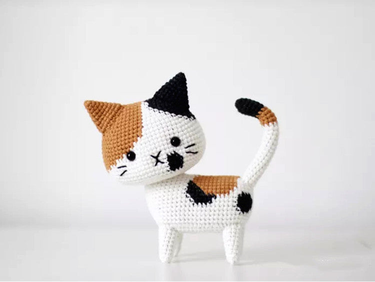 Yarn Crochet Cute Little Cat Material Bag