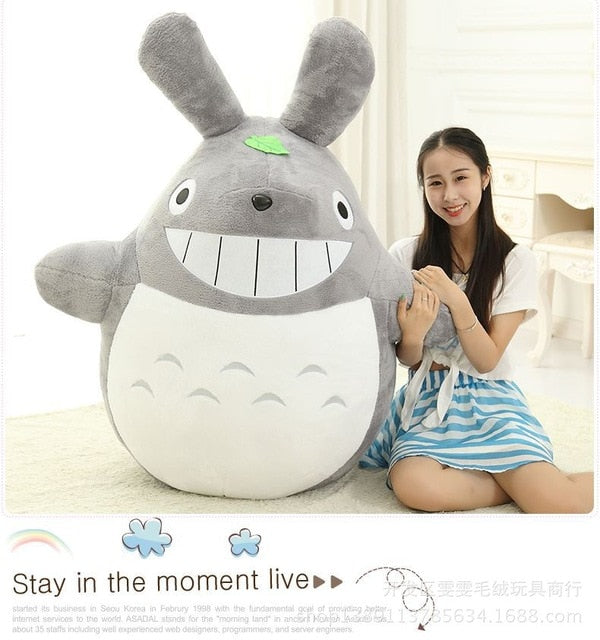 Studio Ghibli Grin New My Neighbor Totoro Large Soft Anime Plush Toy Miyazaki Hayao Stuffed Doll Gift For Kids Big