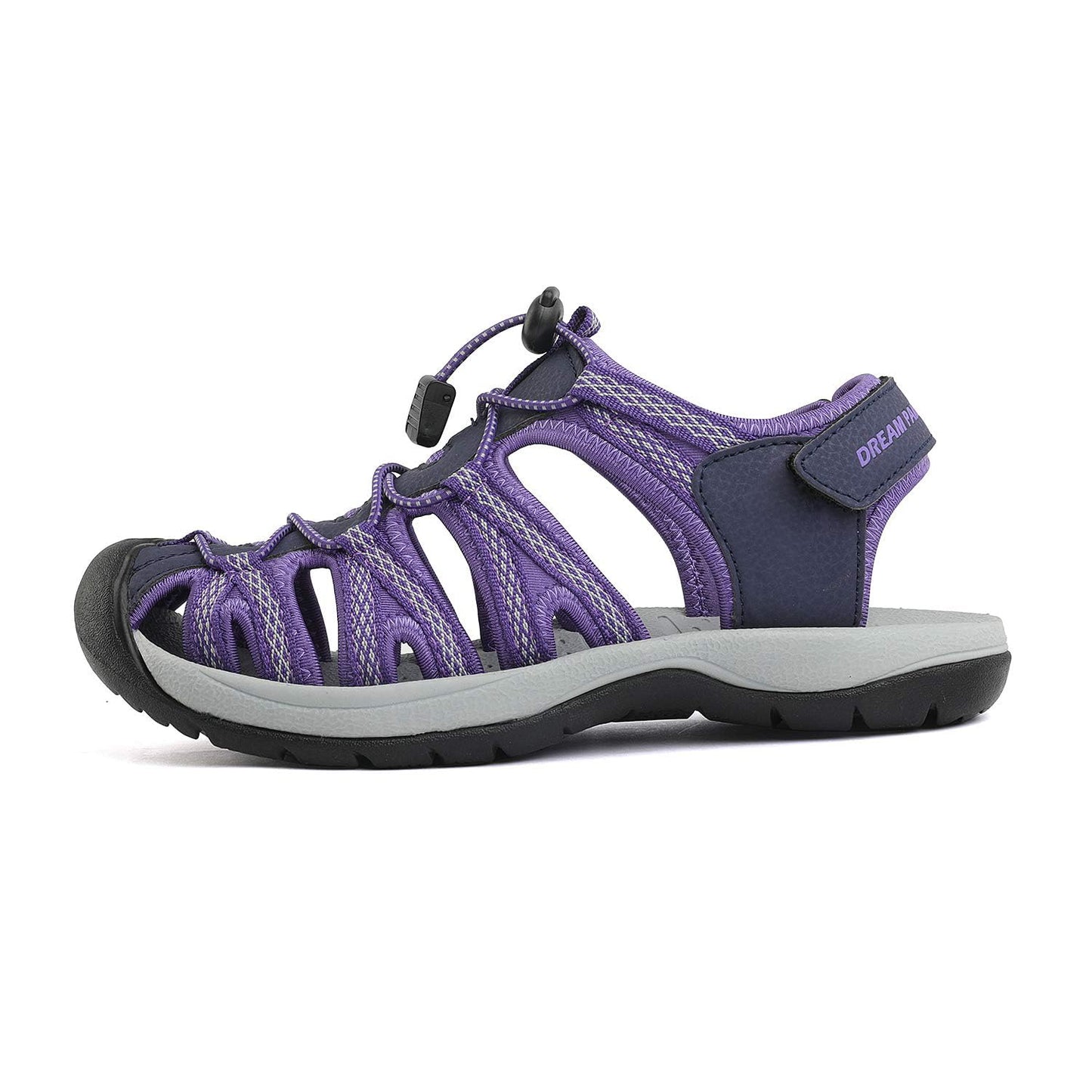 DREAM PAIRS Womens Closed Toe Hiking Summer Outdoor Sport Athletic Sandals,Size 8,Purple,160912-W-NEW