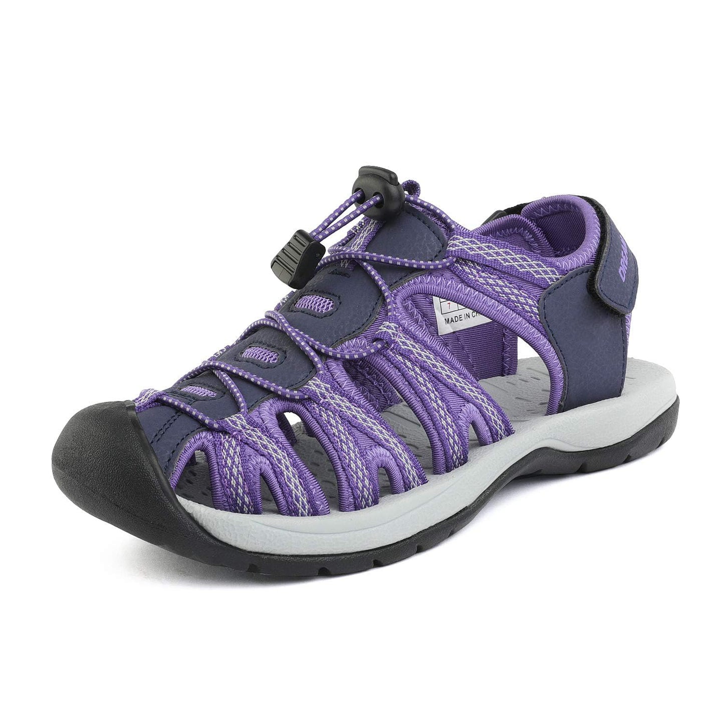 DREAM PAIRS Womens Closed Toe Hiking Summer Outdoor Sport Athletic Sandals,Size 8,Purple,160912-W-NEW