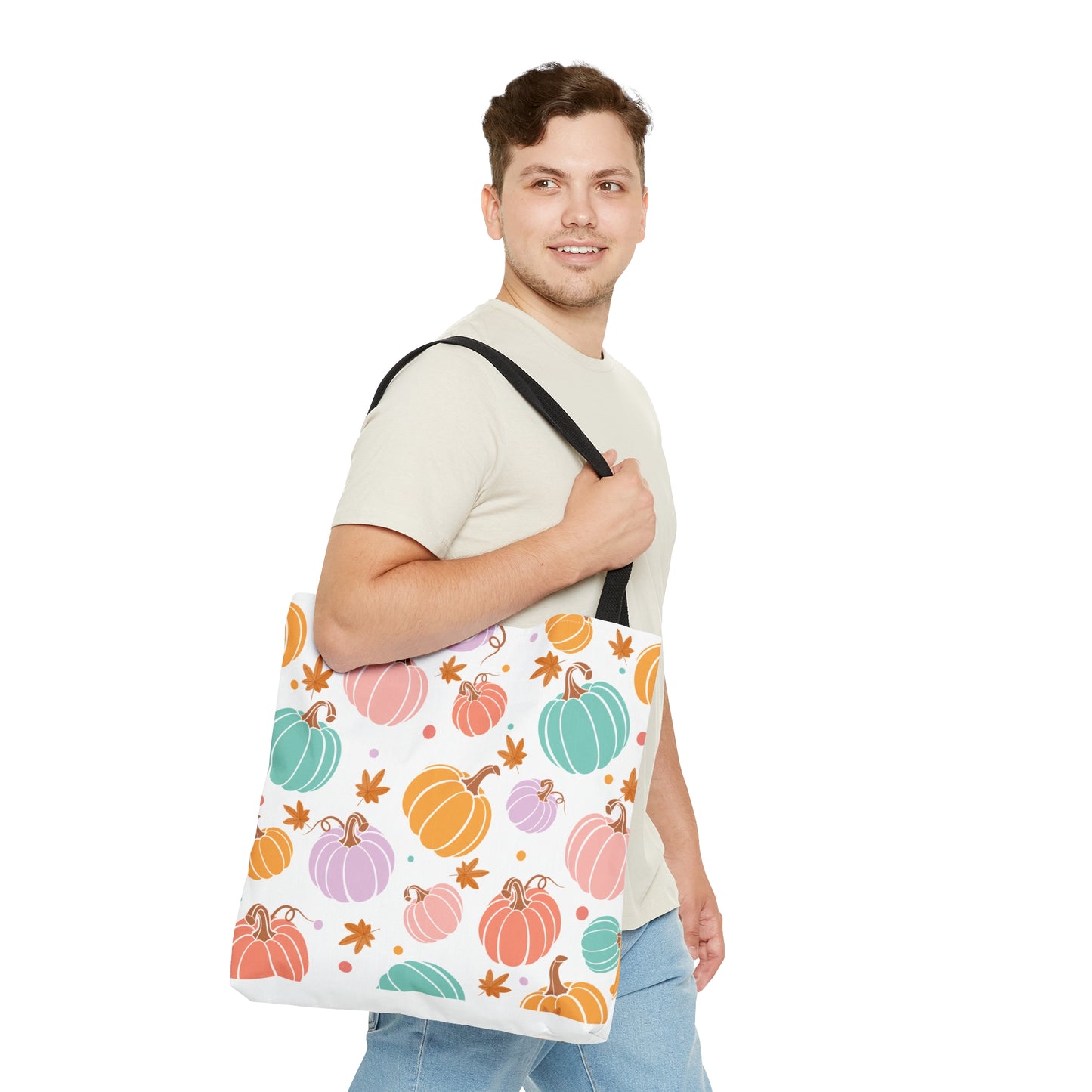 Vibrant Pumpkin Tote: Stylish & Sturdy for Every Occasion Tote Bag All Over Print