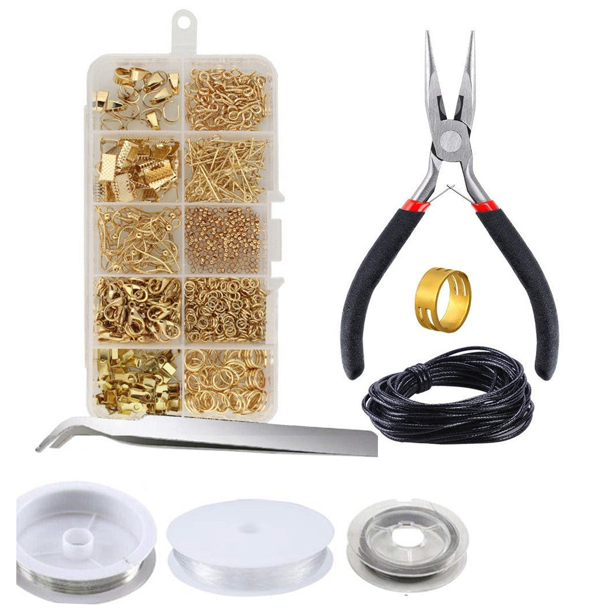 10 Grid Jewelry Accessories Combination Set Jewelry Entry Set DIY Jewelry Accessories Material Pack