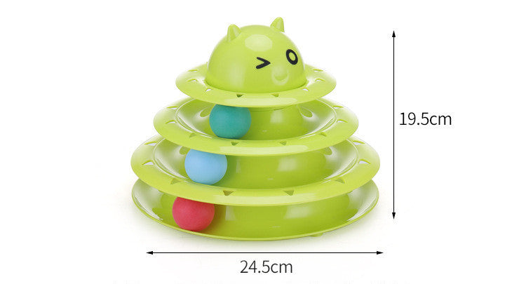 Color Cat Toy Cat Toy Three-layer Round