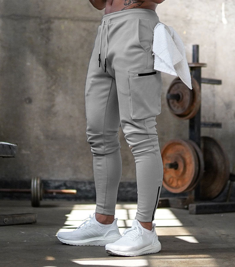 Fashion Stitching Men's Pants: Fitness, Casual, and Military Style