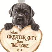 Love Dog Acrylic Key Ring Pendant - Many Dog Breeds Available