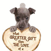 Love Dog Acrylic Key Ring Pendant - Many Dog Breeds Available