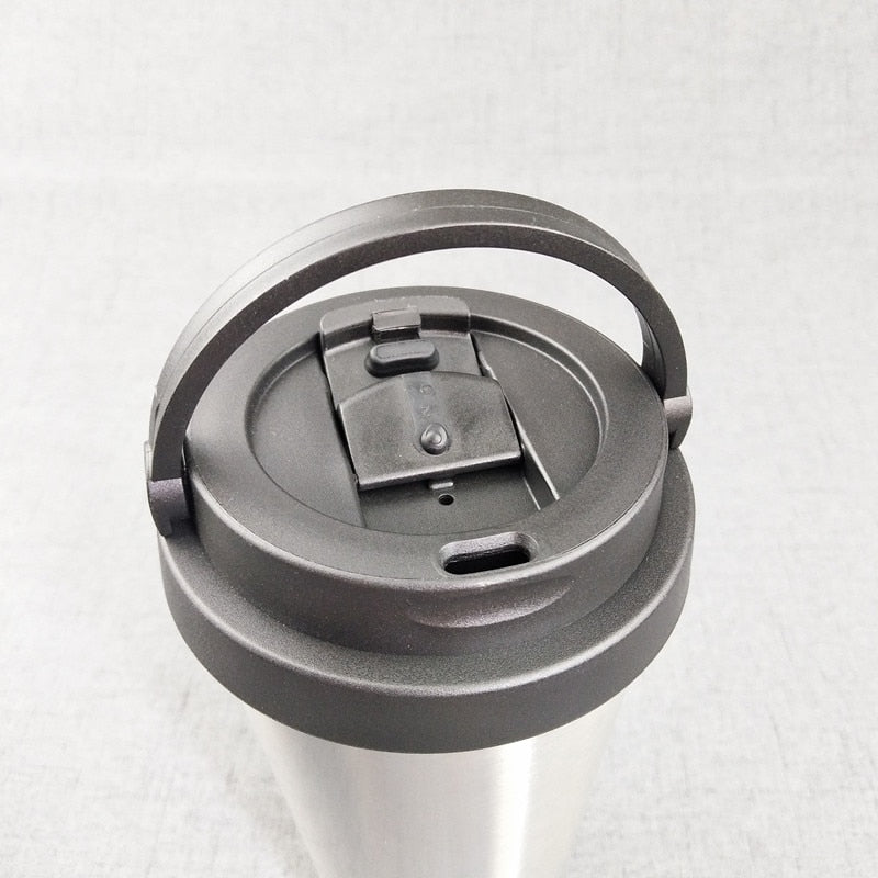 500ML Coffee Mug Creative 304 Stainless Steel Travel Mug Double Wall Vacuum Insulated Tumbler Wide Mouth Tea Cup with Lid