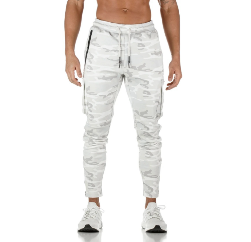 Fashion Stitching Men's Pants: Fitness, Casual, and Military Style