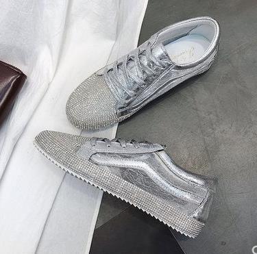 Bling Rhinestone Sneakers: Elevate Your Streetwear Style!