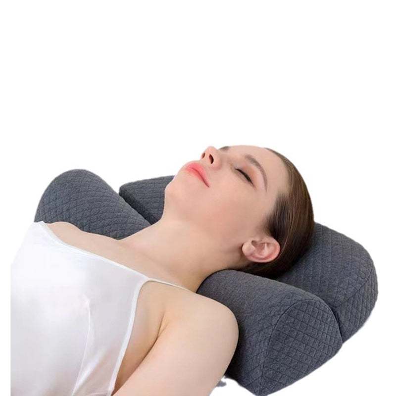 Bed Side Sleeping Pillow Neck Pain Relief Ergonomic Cervical Memory Foam Pillow