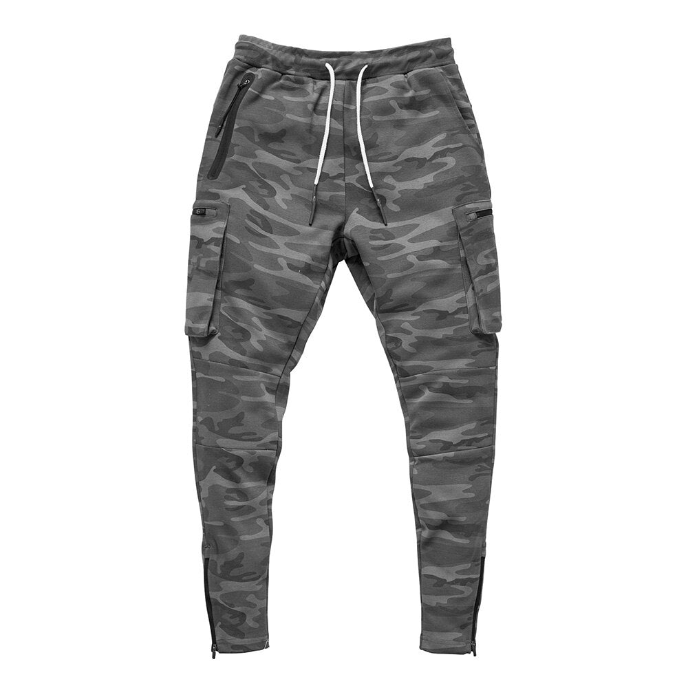 Fashion Stitching Men's Pants: Fitness, Casual, and Military Style