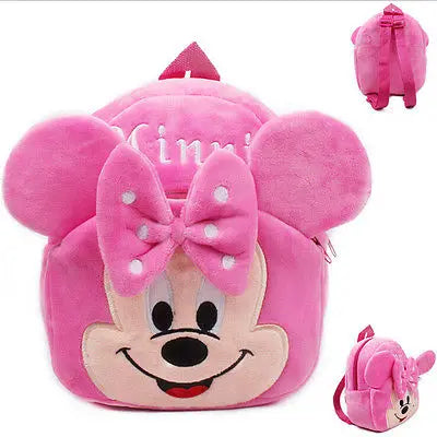 Kids Baby Girl Cartoon Shoulder Bag Pink Plush Backpack Toddler Schoolbag Satchel