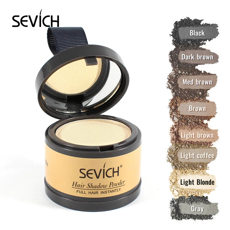 Sevich Light Blonde Color Hairline Shadow Powder Instantly Root Cover Up 4g Hair Fluffy Powder Hair Concealer Coverag Make up