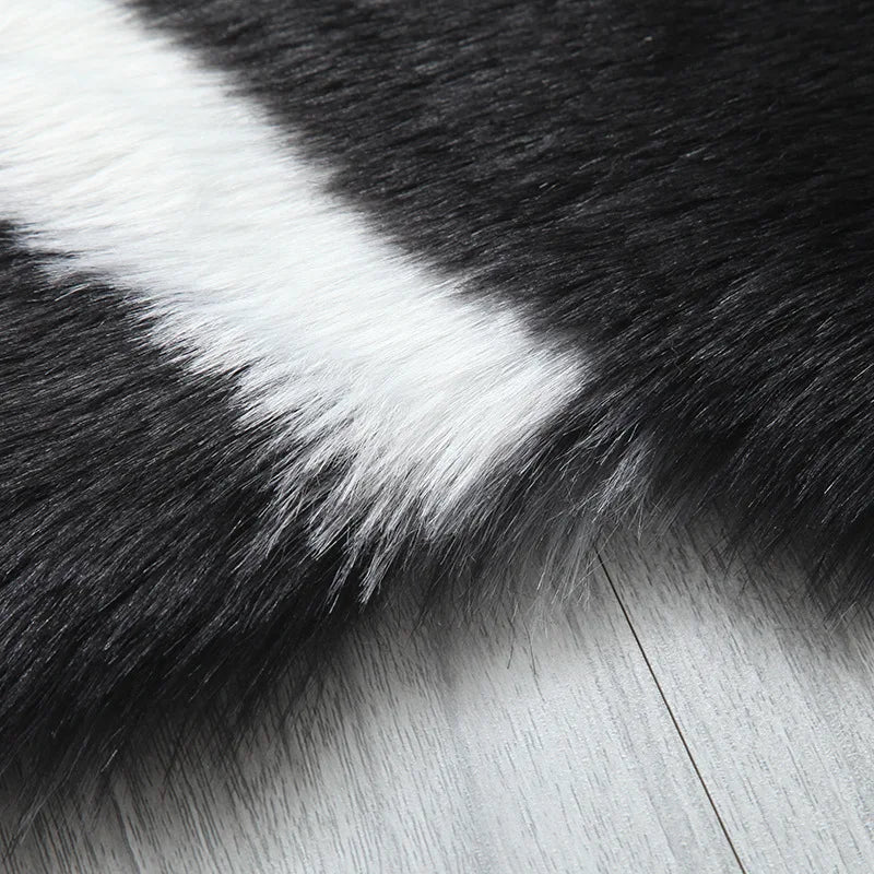 Wool-like Panda Koala Animal Shape Rug Mat Mattress Carpet Living Room Bedroom Sofa Cushion Artificial Fluffy Mats